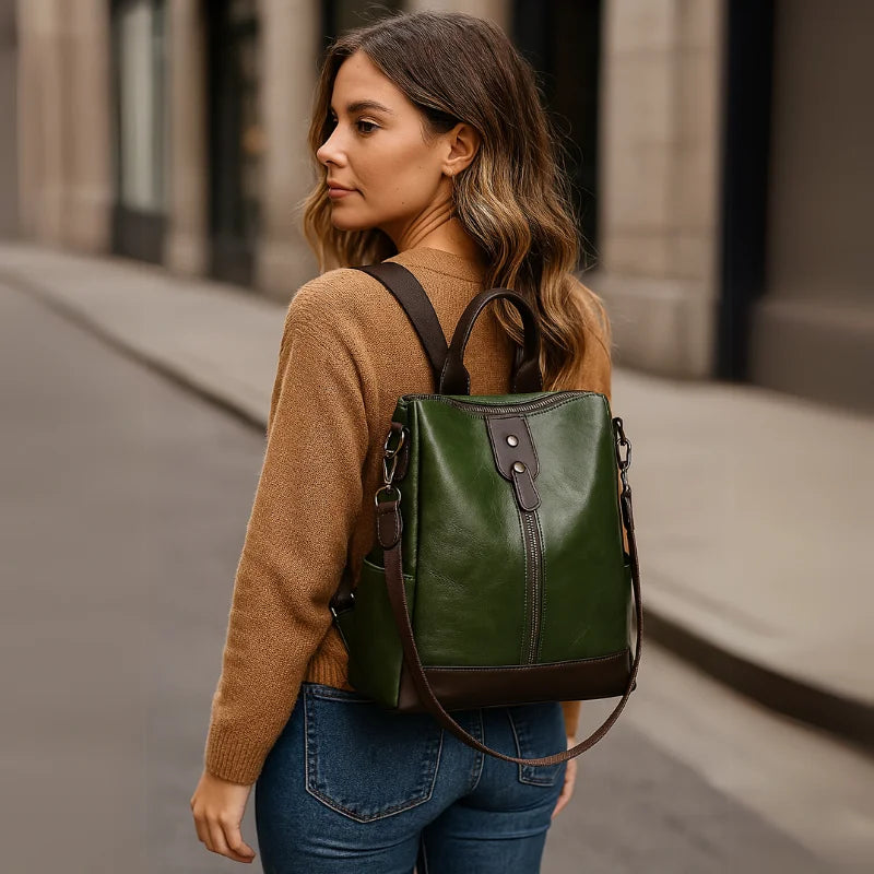 Mochila de Cuero para Mujer de Moda