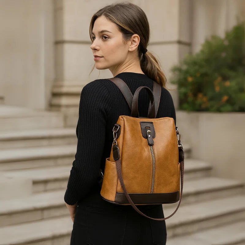 Mochila de Cuero para Mujer de Moda