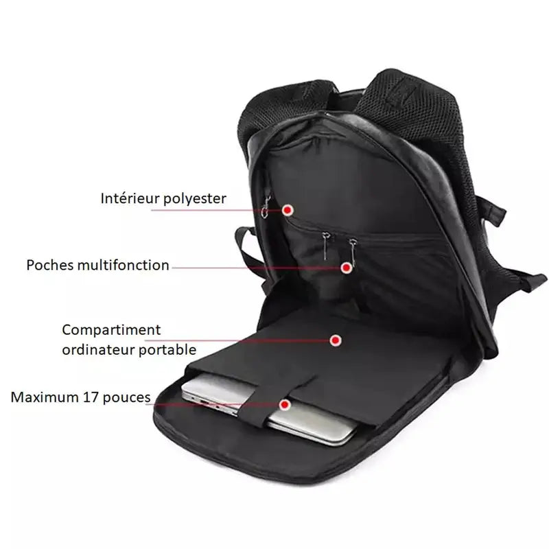 Mochilas España - Mochila de Cuero de Lujo para Hombre