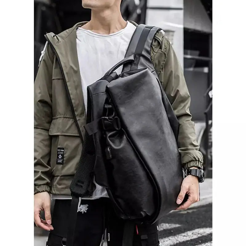 Mochilas España - Mochila de Cuero de Lujo para Hombre