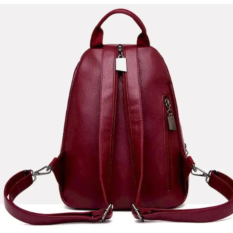 Mochilas España - Mochila de Cuero de Mujer Pequeña y de Moda