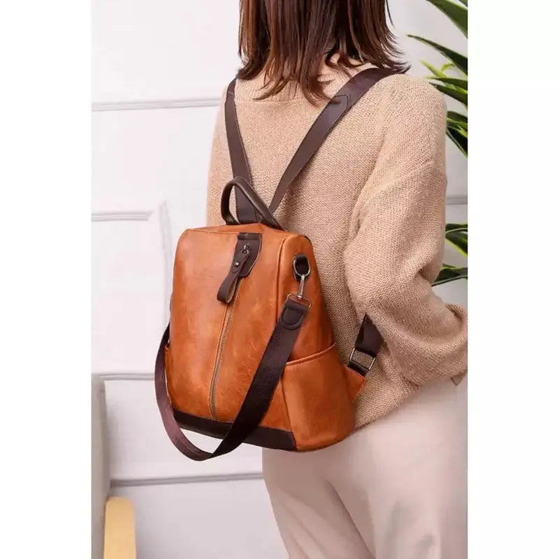 Mochilas España - Mochila de Cuero para Mujer de Moda