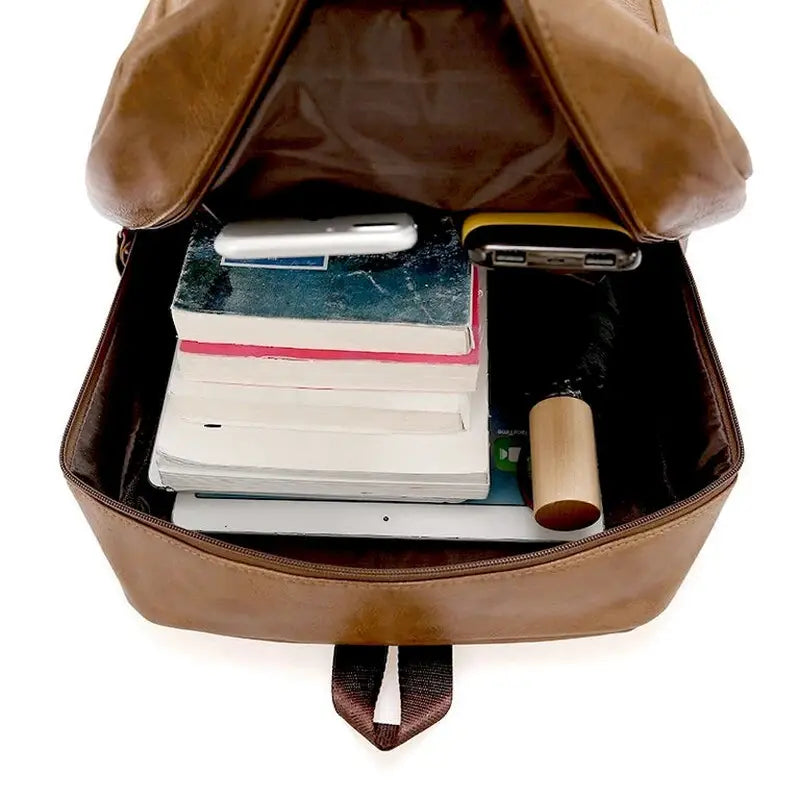 Mochilas España - Mochila de Cuero para Ordenador de Hombre