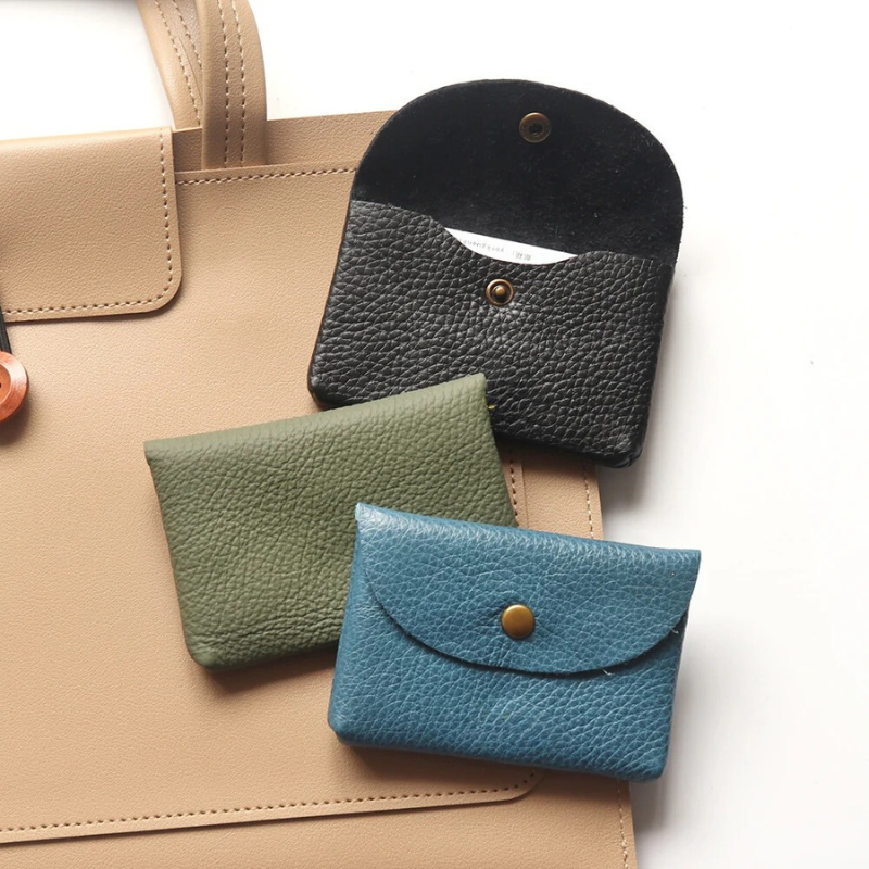 Mochilas España - Porte-tarjetas de Cuero Genuino