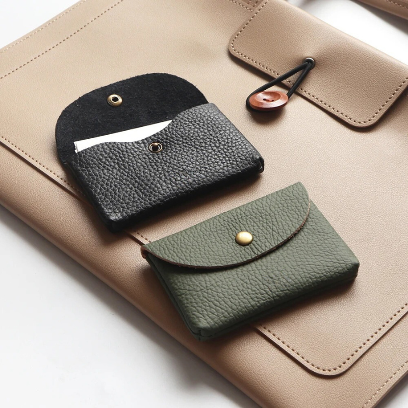 Mochilas España - Porte-tarjetas de Cuero Genuino