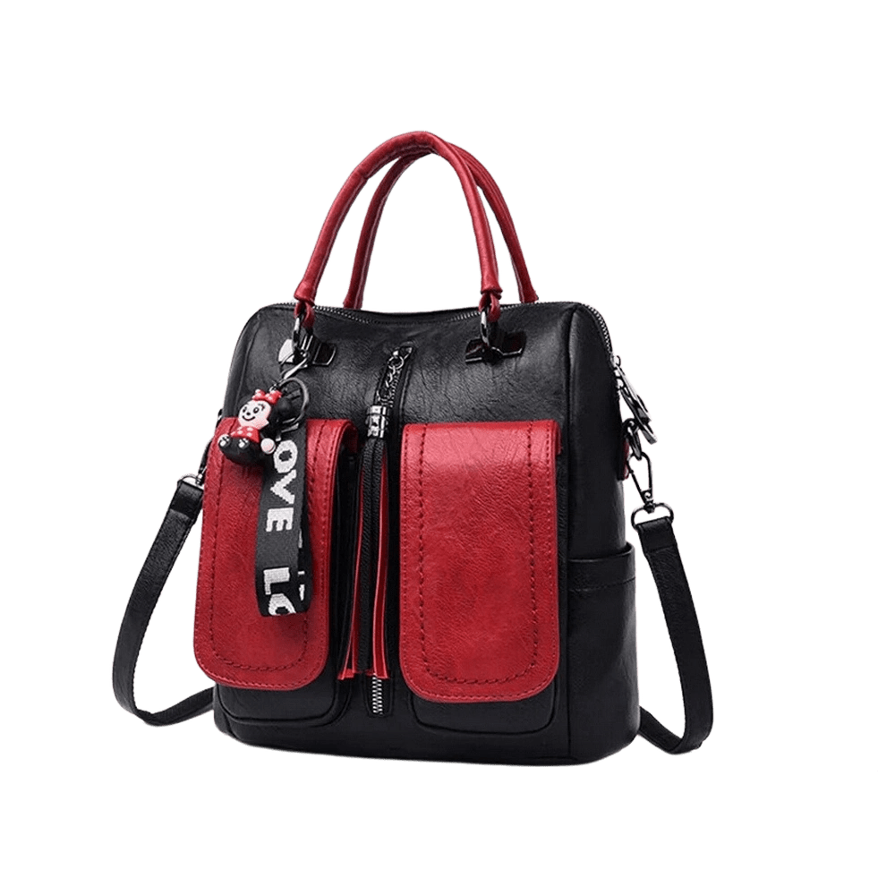 Mochilas España - Mochila de Cuero Cuadrada