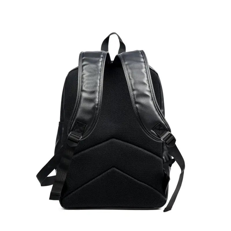 Mochilas España - Mochila de Cuero Negro para Hombre