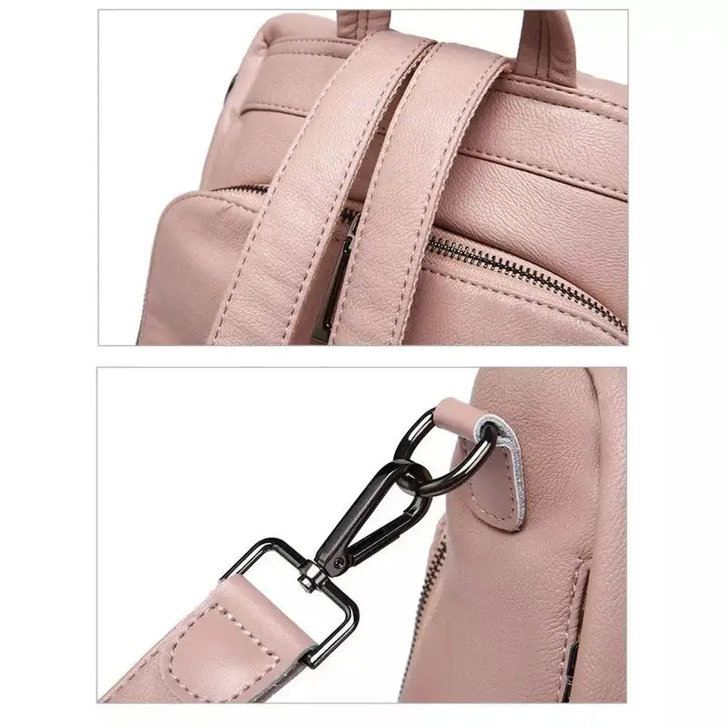 Mochilas España - Mochila de Cuero Original para Mujer