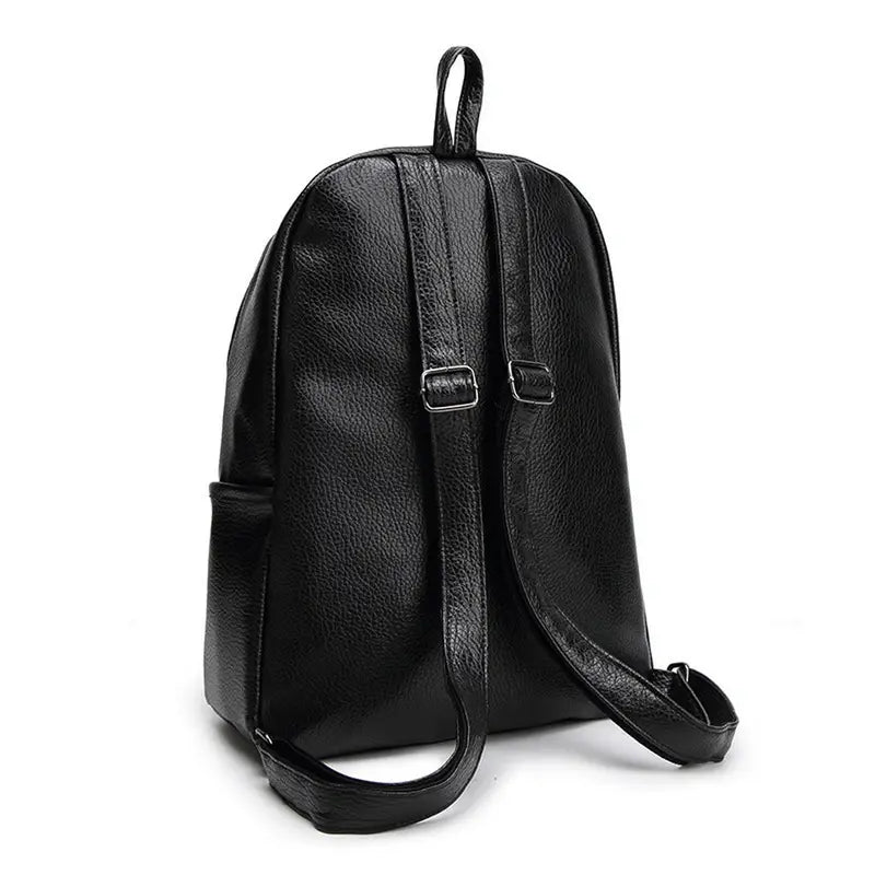 Mochilas España - Mochila de Cuero para Mujer en Negro