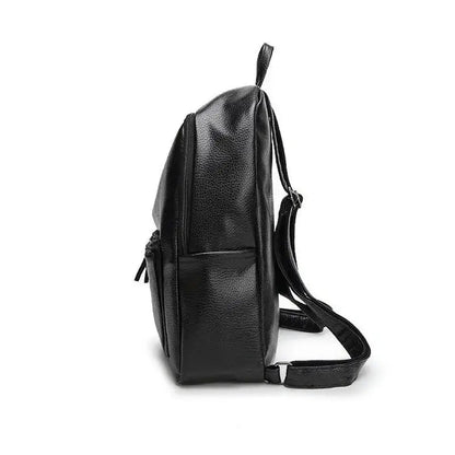 Mochilas España - Mochila de Cuero para Mujer en Negro