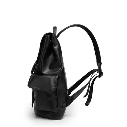 Mochilas España - Mochila de Cuero Sintético Negro para Mujer