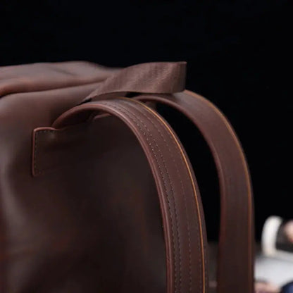 Mochilas España - Mochila de Cuero Vintage para Hombre