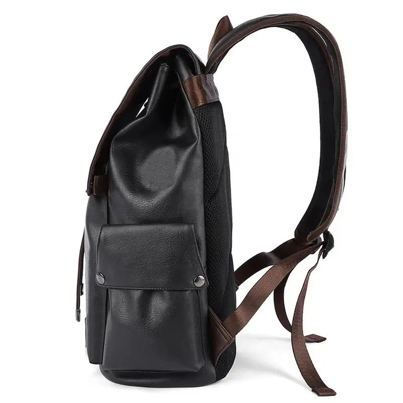 Mochilas España - Mochila de Hombre en Cuero Vintage