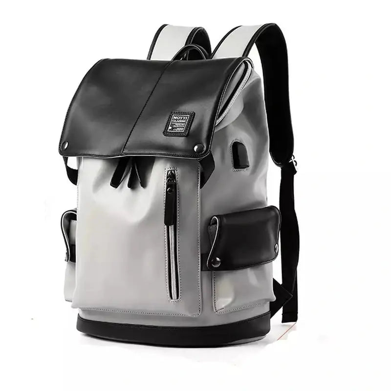 Mochilas España - Mochila de Hombre en Cuero Vintage