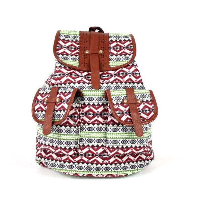 Mochilas España - Mochila de Mujer de Tela Estampada