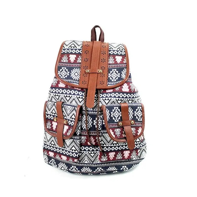 Mochilas España - Mochila de Mujer de Tela Estampada