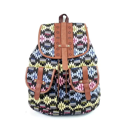 Mochilas España - Mochila de Mujer de Tela Estampada