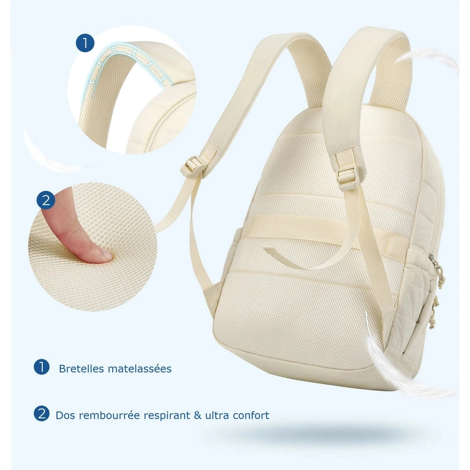 Mochilas España - Mochila de Tela con Múltiples Compartimentos