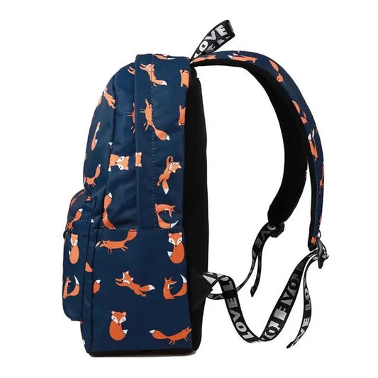 Mochilas España - Mochila Escolar para Niña con Estampado de Zorro