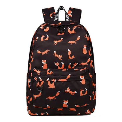 Mochilas España - Mochila Escolar para Niña con Estampado de Zorro