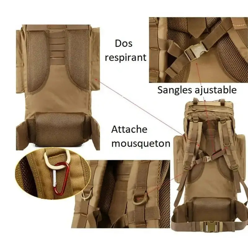 Mochilas España - Mochila Militar de 70 Litros