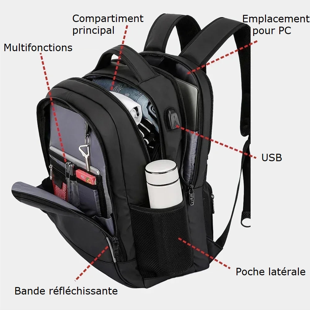 Mochilas España - Mochila Negra para Hombre