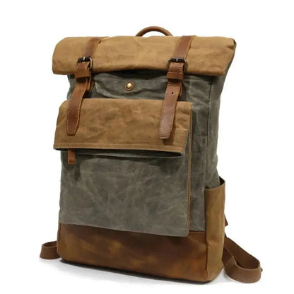 Mochilas España - Mochila Vintage con Cierre Enrollable