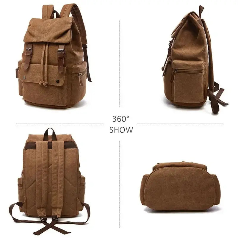 Mochilas España - Mochila Vintage de Hombre de Lona